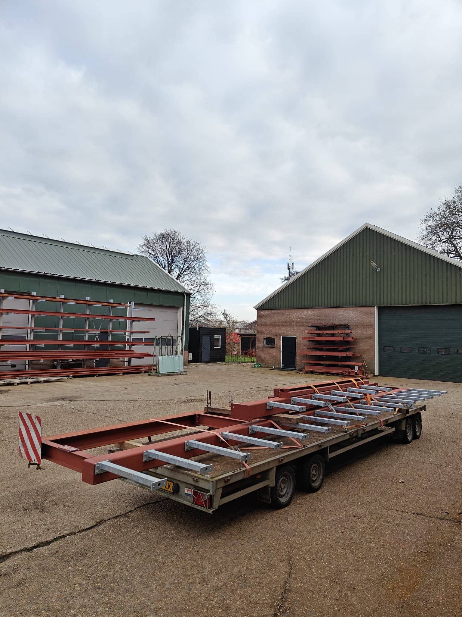 Staalconstructie uitbouw op de Oranjelaan, Oegstgeest